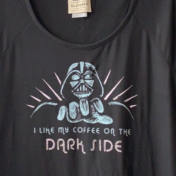 MUNKI MUNKI Star Wars Dark Vader Sleep Dress Sz L - Picture 2 of 5